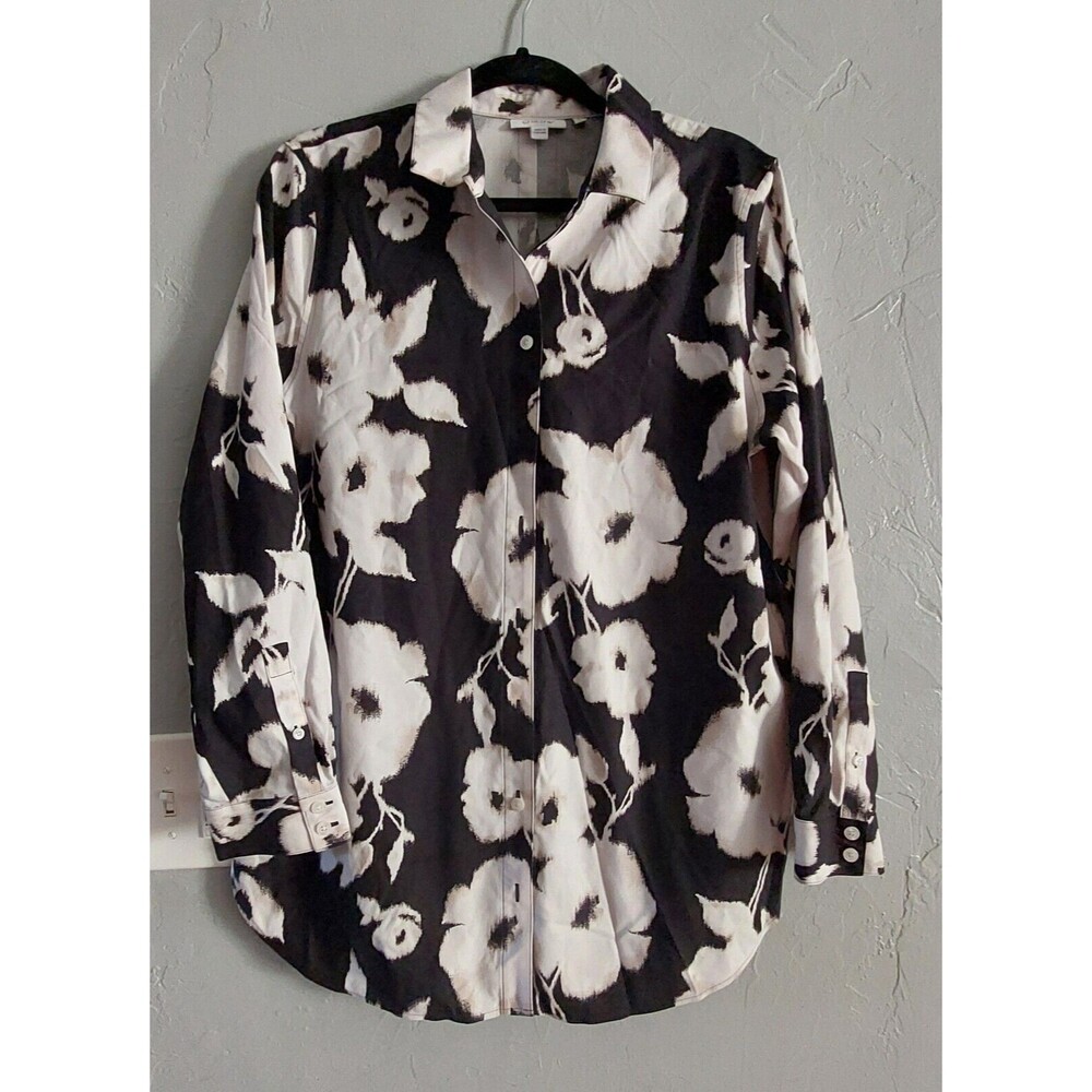 Chico's Tops Shirts Women's 2(L),,cotton,Bohemia,Button Down,Soft, 20 Inch Of Ar